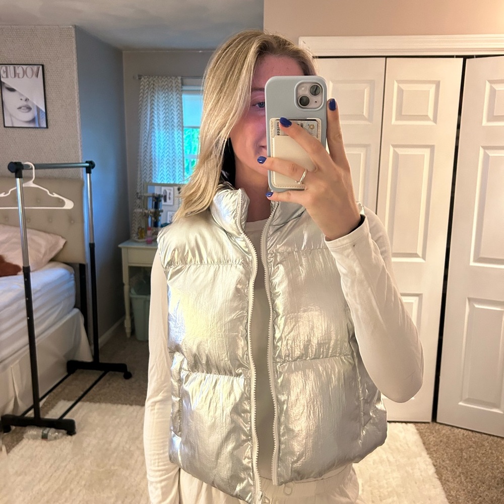 Papermoon Metallic Puffer Vest